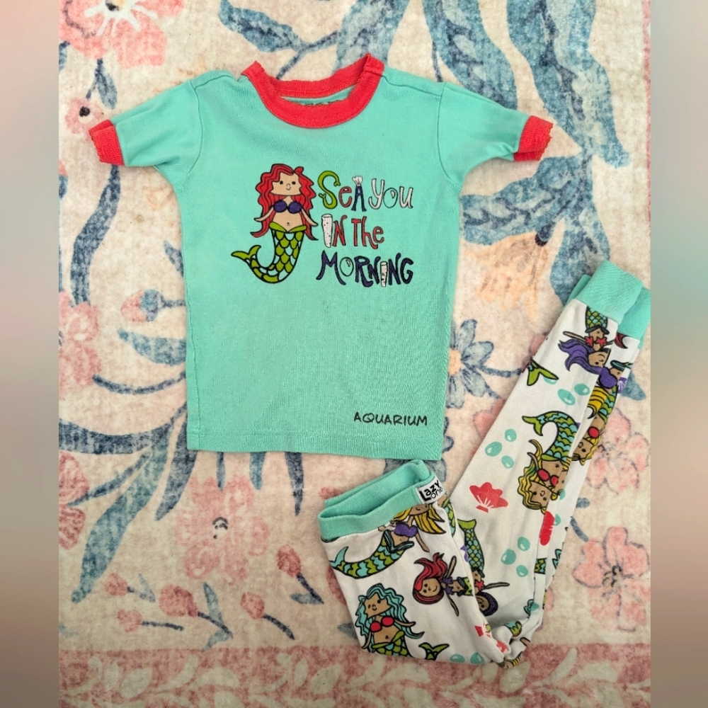 💥3/$24 Lazy One Mermaid Pajama‎ Set